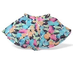 Show Me Your MuMu Blue and Pink Butterfly Flutter Shorts